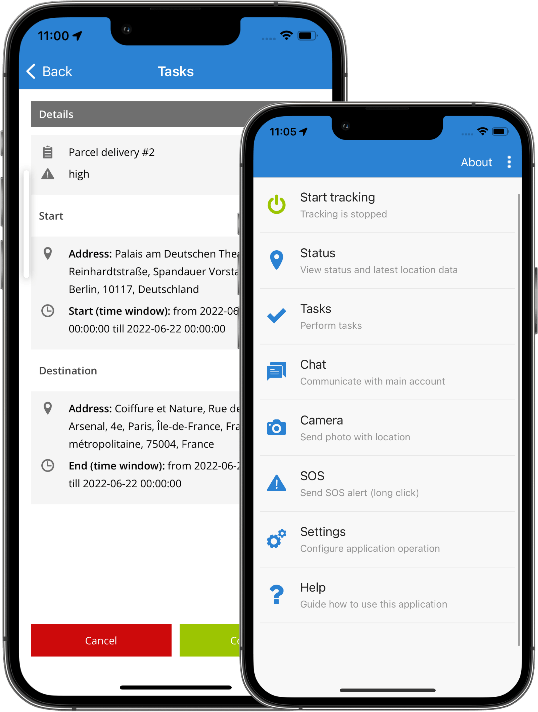Mobile tracking application